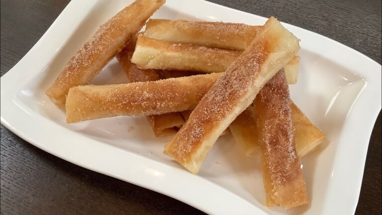 【アップルパイ】春巻きの皮で簡単激ウマなスティックアップルパイ