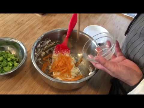 ママのお助けレシピ（そら豆の白和え）リビング和歌山2017年3月