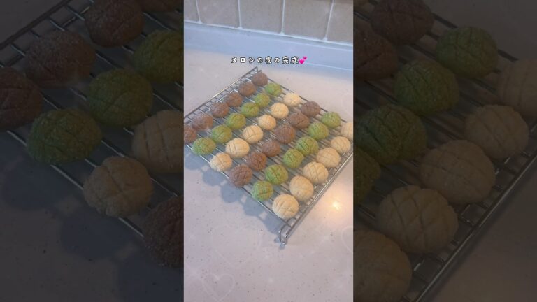 男子高校生が作るメロンパンクッキー💕#簡単レシピ #お菓子作り #簡単スイーツ #簡単お菓子作り #レシピ #メロンパン #クッキー