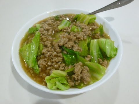 【レシピ】キャベツ大量消費！ひきにくあんかけの作り方