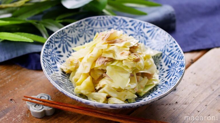 【春キャベツとツナのマヨネーズ和え】キャベツとツナ缶で！5分あれば完成 !レンジでやみつき！♪｜macaroni（マカロニ）