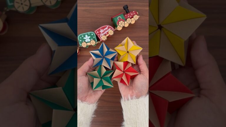 【激かわ】クリスマス折り紙　ころころスター⭐︎#origami#christmas