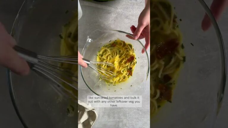 Leftover pasta frittata #frittata #pasta #leftover