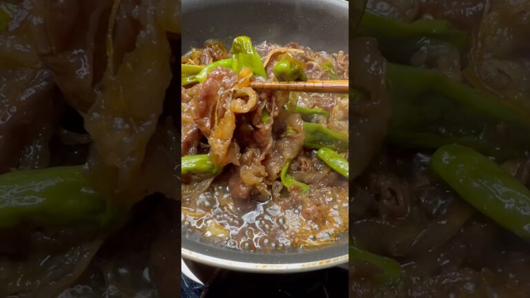 牛肉とししとうのしぐれ煮