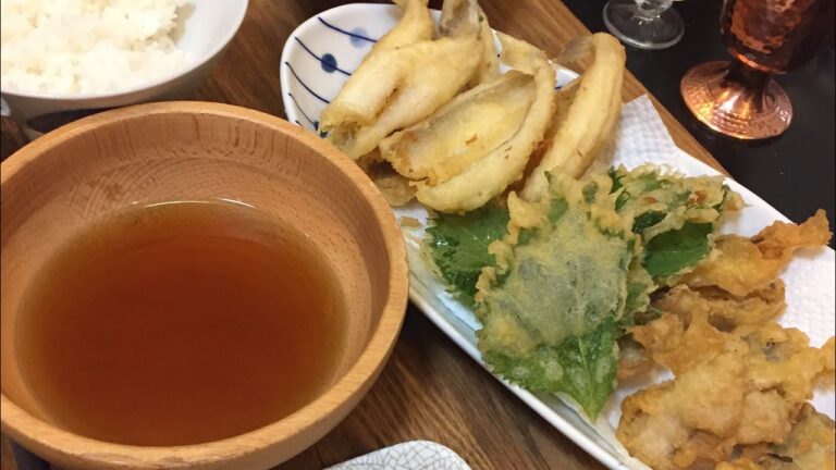 キスとアジの天ぷらと作り置きアジの南蛮漬け