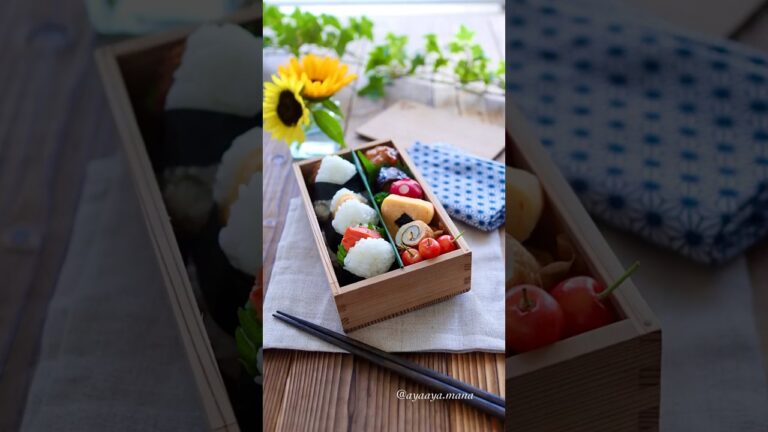 海苔の巻き方がポイント！サンドおにぎり #お弁当 #shorts #おにぎり弁当