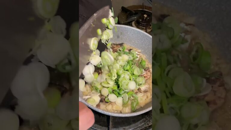 鰯のオイルサーディンピリ辛ネギ#shorts