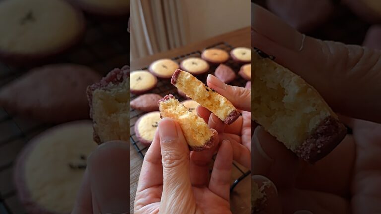 🍠さつまいもクッキー🍠ホクホクのさつまいもを使ったサクホロクッキー🥰 #さつまいも #vlog #休日 #手作りおやつ #秋 #週末 #おひとりさま #プレゼント