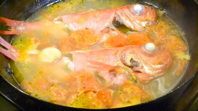 金目鯛のアクアパッツア　　How to make aqua pazza of a splendid alfonsino