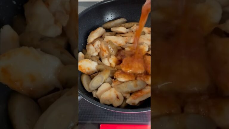 鶏ごぼうの生姜焼き #cooking #鶏むね肉 #ごぼう