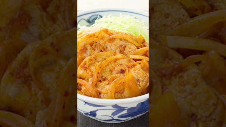 【ピリ辛中毒！ラー油しょうが焼きどんぶり】