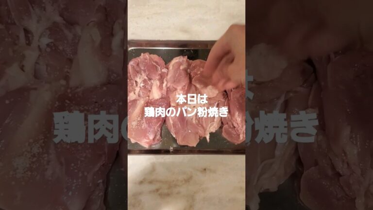 毎日ノンフライヤー生活23日目鶏肉のパン粉焼き #ノンフライヤー #クイジナート #家電 #shorts #鶏肉のパン粉焼き