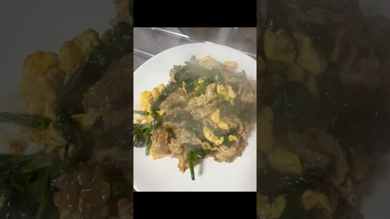 卵・豚肉・ほうれん草の美味いやつ#ふじたくっく#料理#クッキング#晩御飯#調理#料理動画#asmr#shorts#cooking #food#short