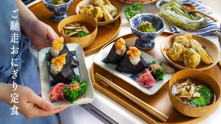 # 150 ご馳走おにぎり定食とふわとろクリームメロンパン｜春の台所15品【暮らしと食のvlog】Joyful Kitchen Days