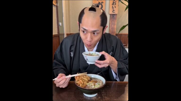 こ、こ、これは天ぷらそばではありませんか⁉️ #japanesefood