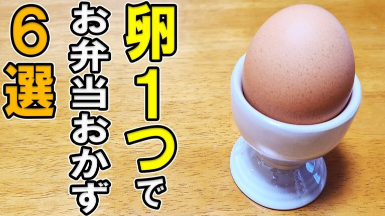 【お弁当おかず】たまご1つで作るレシピまとめ6選！卵1個あればお弁当の副菜も主菜も作れちゃう！～冷蔵庫にあるもので簡単おいしい節約料理の作り方～旦那弁当/毎日弁当/卵レシピ【 bento 】
