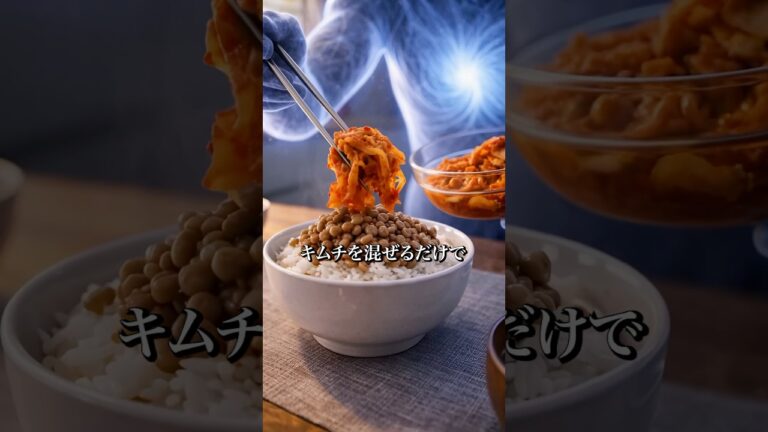 ㊗️60万再生!!納豆にキムチを混ぜるべき驚きの理由