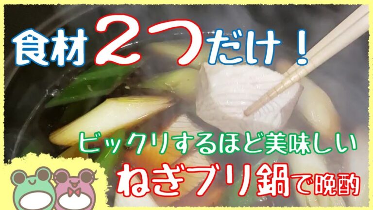 ねぎとブリだけの鍋が美味しすぎるから日本酒で晩酌【ウルトラマリン】
