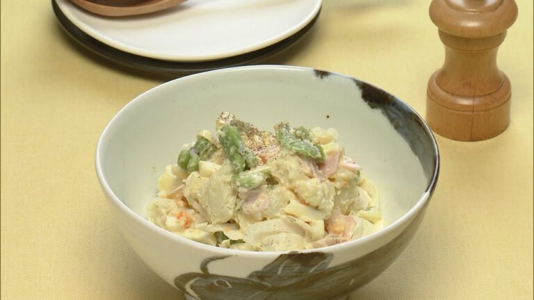 【3分クッキング公式】そら豆のポテトサラダ／ゆで卵ソースのサラダ
