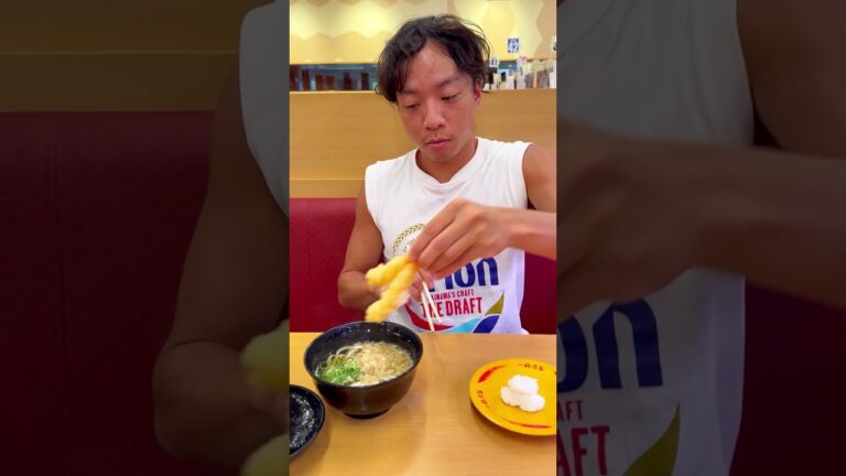 えび天うどんを50円安く食べてみよう！#スシロー