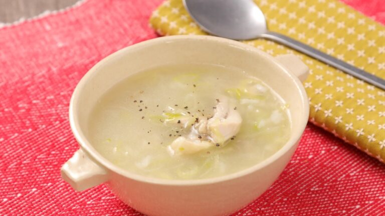 ごはんでお手軽！参鶏湯風スープ