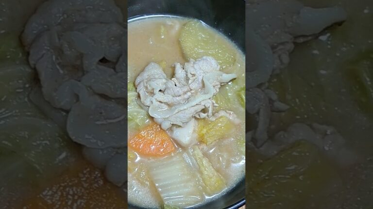 豚汁!すりおろし里芋、さつまいも入り!寒い冬に食べたい料理!#豚汁 #簡単料理