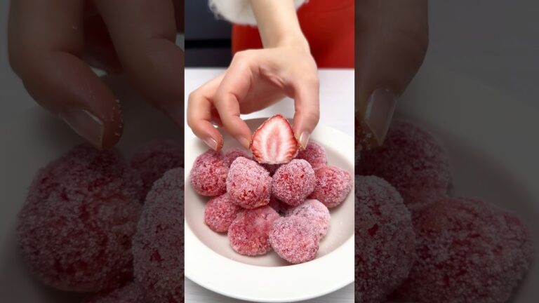 まるでアイスの実！いちご味🍓サクッとしてじゅわ〜
