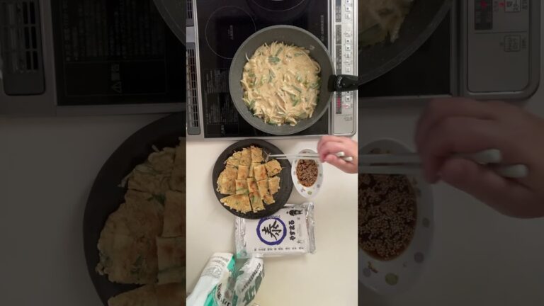 超簡単！激うま海鮮チヂミ！ #簡単レシピ #料理動画 #チヂミ#やすまるだし公式アンバサダー