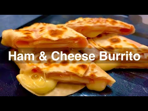 余った餃子の皮でハムチーズブリトー（超簡単・お手軽）