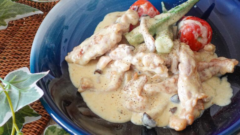 鶏肉にピッタリで絶対に覚えておいた方がいいカレークリーム風ソース｜パパイズムキッチン｜簡単レシピ