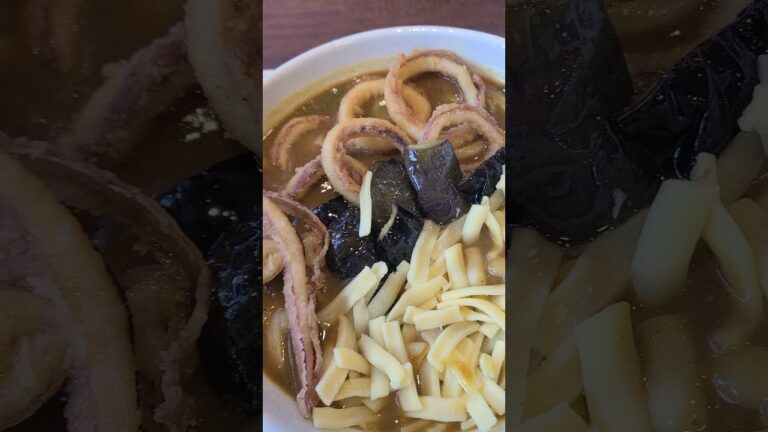 CoCo壱② これに決めた  カレーうどん温玉セット なす、チーズ、いかトッピング