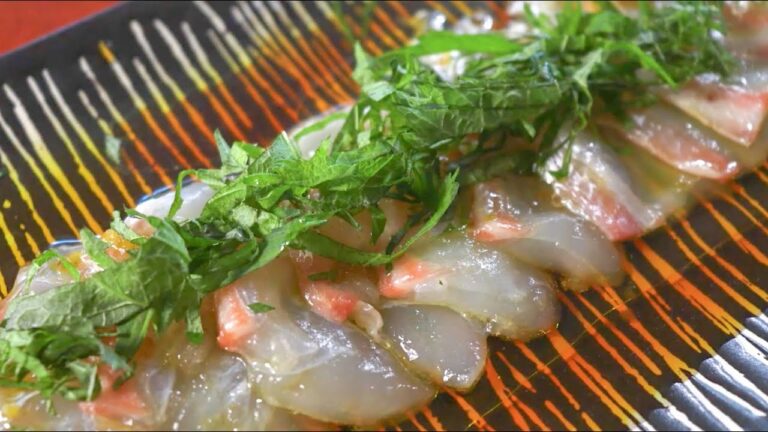 和風出汁カルパッチョ / 出汁ダイエット / やせる出汁 / 常備菜/ レシピ / ASMR