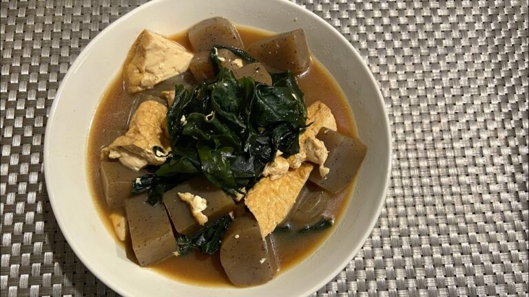 厚揚げとわかめとこんにゃくの甘辛炒め煮