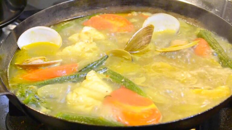 鱈とハマグリのカレー鍋の作り方　　How to make curry hot pot with clam and cod