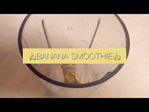 バナナスムージー作り🍌