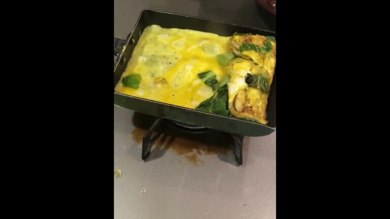 ニンニクと小松菜を卵でまくだけ(高速版)