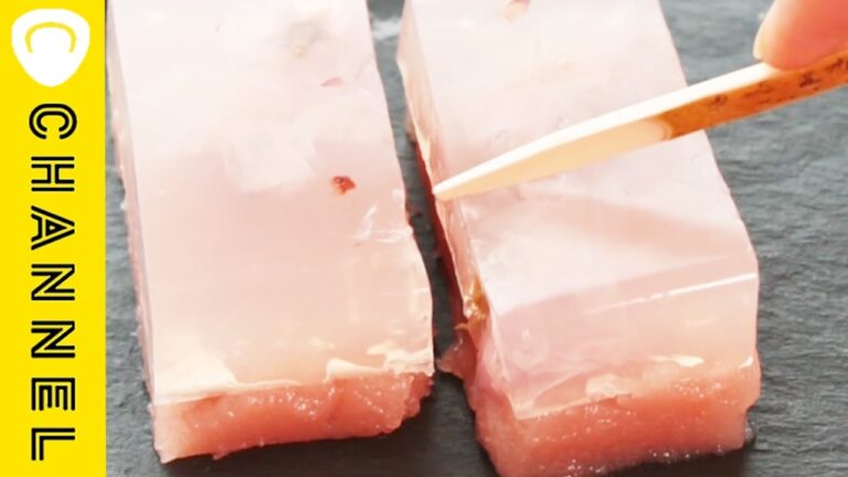 桜味で見た目も可愛い！ピンクの羊羹 | Japanese pink jelly dessert