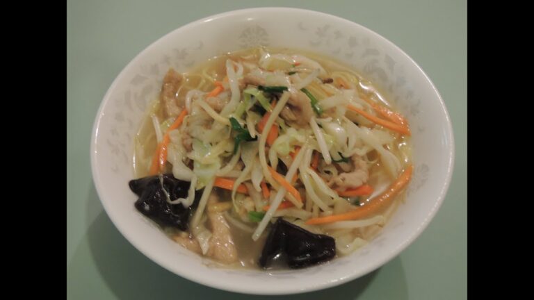 美味しい野菜タンメンの作り方　神楽坂　君ちゃん中国家庭料理