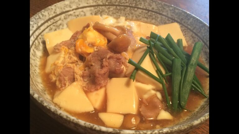「なめこ肉豆腐」作り方