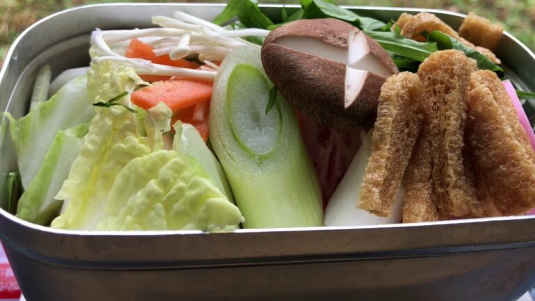 メスティンで鍋焼きうどん