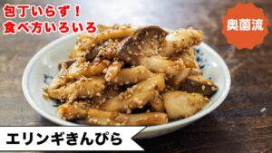 【めちゃ簡単！作っておいて損はありません！】食べ、いろいろ。ただ炒めただけとは違います！＜エリンギきんぴら＞
