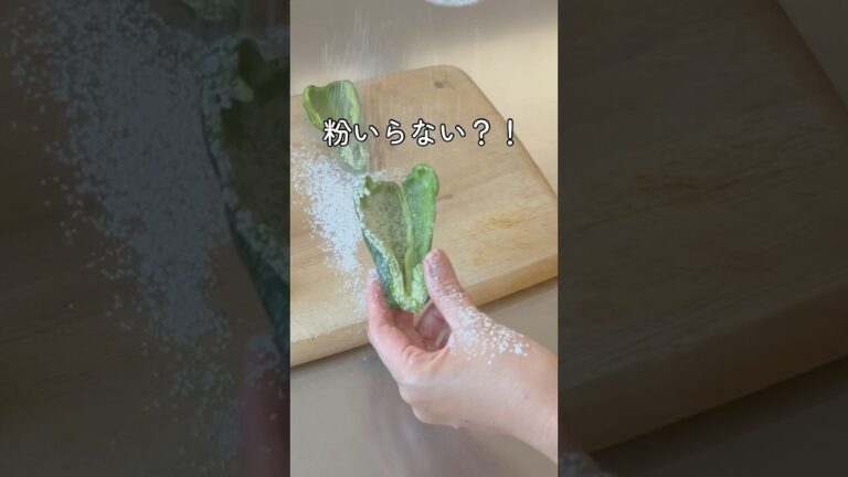 【ピーマンの肉詰めに粉はいらない？！】はがれない　焼き方