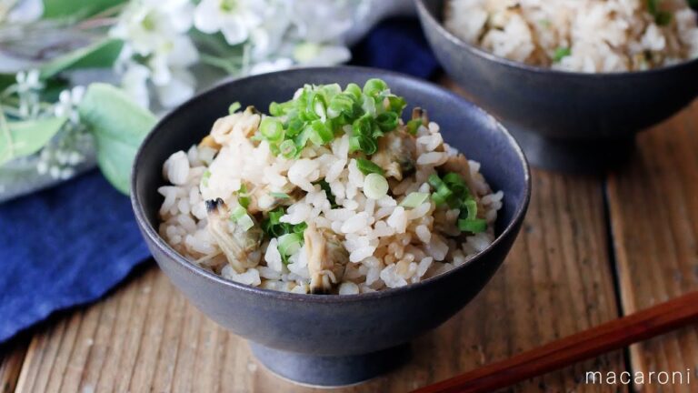 【あさりごはん】缶詰で作る！むき身で簡単！煮汁も無駄なく、うまみたっぷり♪