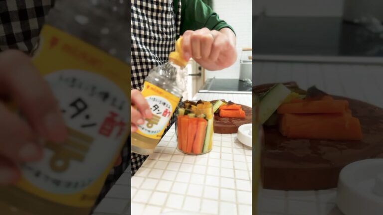 野菜のピクルスとつまみとビール…のはずが…#short#おつまみ#簡単#ビール