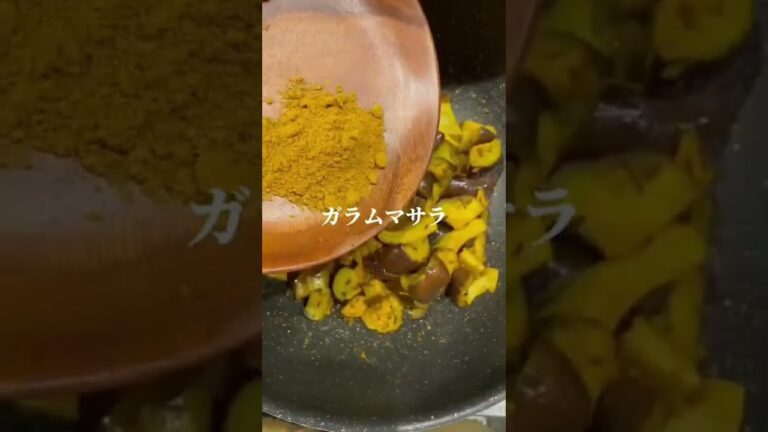 本場インドの味✨なすとエリンギのサブジ