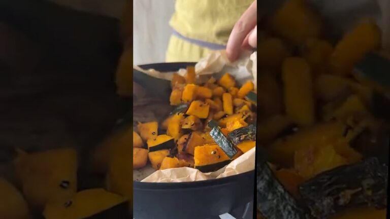 フライパンがベタつかない！ 大学かぼちゃ #簡単レシピ