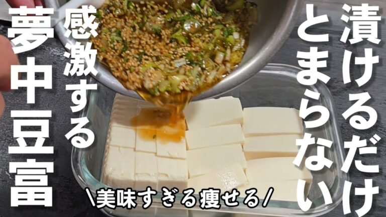 豆腐はコレにして！冷蔵庫で漬けるだけ！いつもの冷奴が劇的に美味しくになる！ 冷奴アレンジ 簡単おつまみ ダイエット 健康レシピ 大葉 作り置き