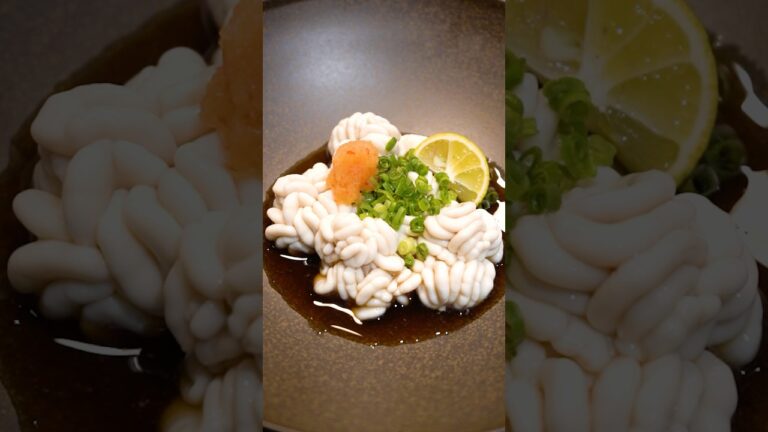 白子ポン酢。これが一番簡単で美味しい白子の料理なのかもしれない。#seafood #asmr #japanesefood
