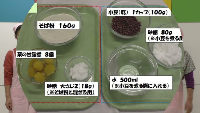 「栗入りそば蒸し羊羹」の作り方　～笠間市ヘルスリーダーの会～