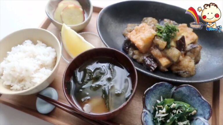 【おうちde献立】ナスと厚揚げのみぞれ煮メニュー　＃たべいろ　＃献立メニュー　＃献立レシピ　＃なす　＃厚揚げ　＃なすレシピ